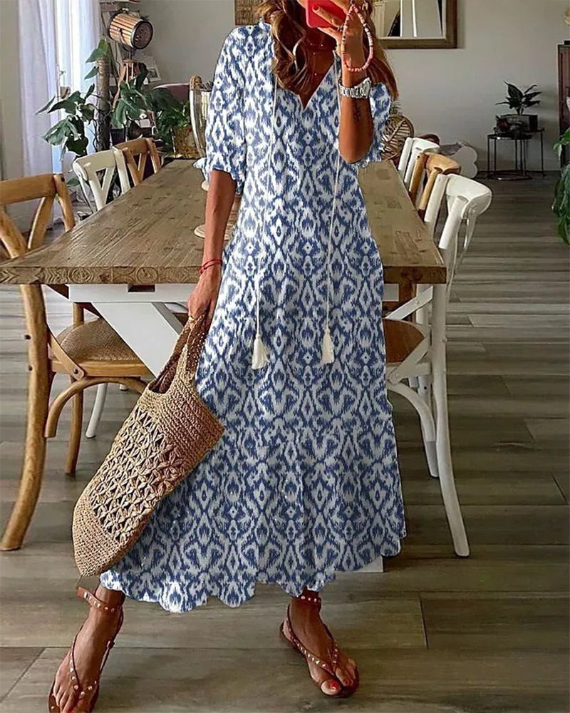 Blanche – Robe Bohème Maxi Avec Une Allure Ibiza