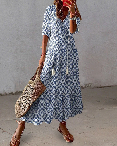 Blanche – Robe Bohème Maxi Avec Une Allure Ibiza