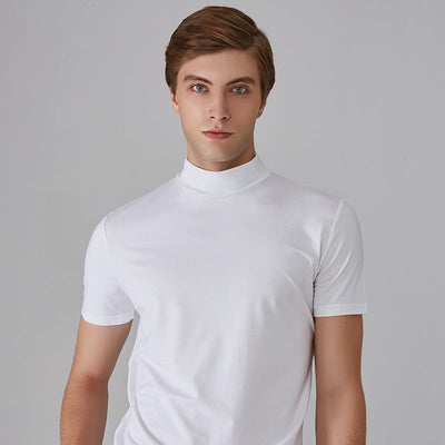 Yeal – T-shirt slim en soie lactée pour un confort seconde peau