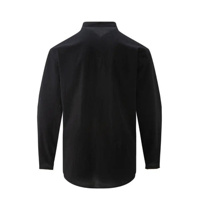 Adrian – Chemise sur mesure moderne à manches longues et boutons élégants sur le devant
