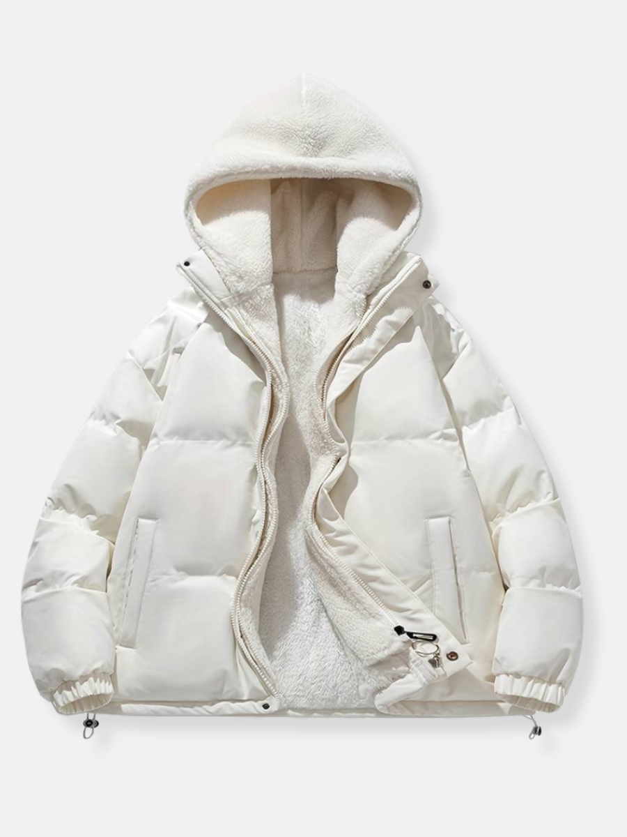 Yuma | Veste d'hiver unisexe doublée de polaire avec capuche