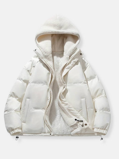 Yuma | Veste d'hiver unisexe doublée de polaire avec capuche