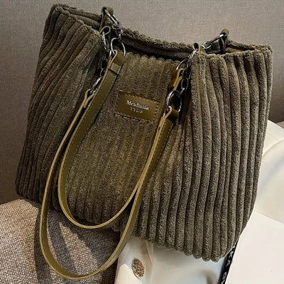 ALIX | Sac fourre-tout en velours côtelé