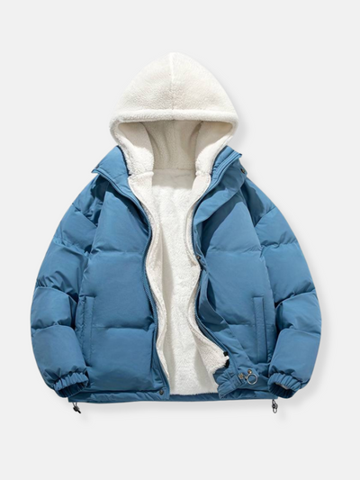 Yuma | Veste d'hiver unisexe doublée de polaire avec capuche