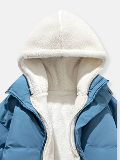 Yuma | Veste d'hiver unisexe doublée de polaire avec capuche