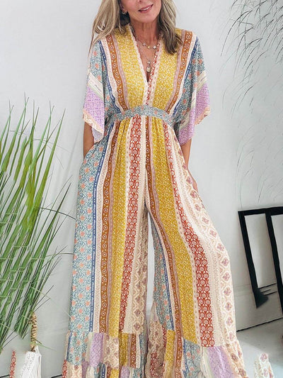 Yuna Femme Robe – Manches Florales & Élégance Féminine