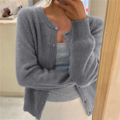 Agnès – Gilet Tricoté Uni Pour Femmes, Parfait Pour Un Usage Quotidien