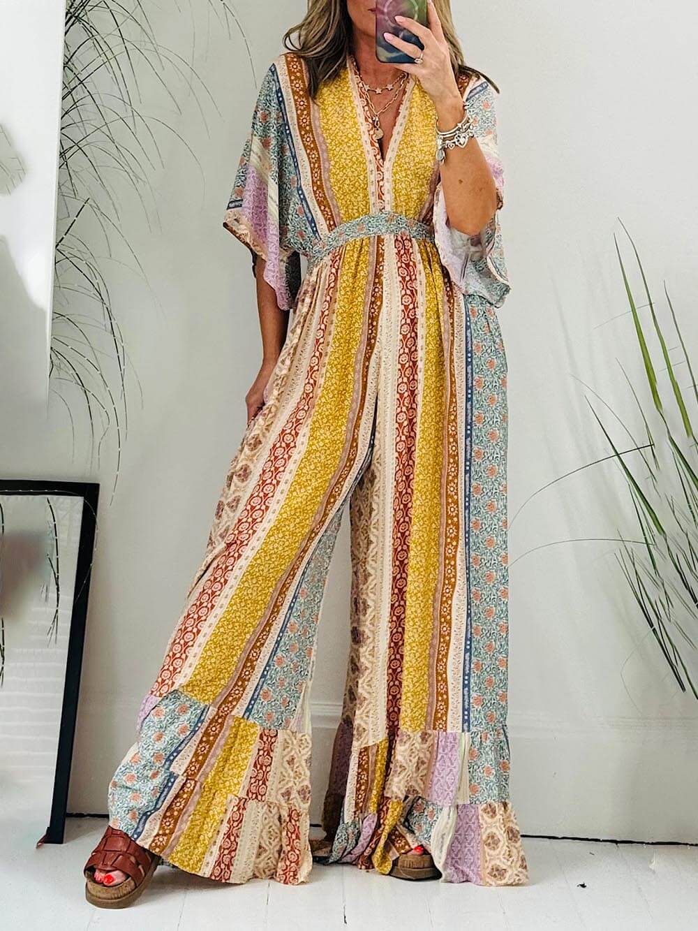 Yuna Femme Robe – Manches Florales & Élégance Féminine
