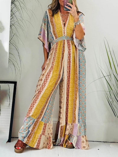 Yuna Femme Robe – Manches Florales & Élégance Féminine