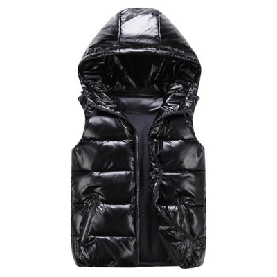 Adam – Veste à capuche élégante sans manches avec fermeture à glissière