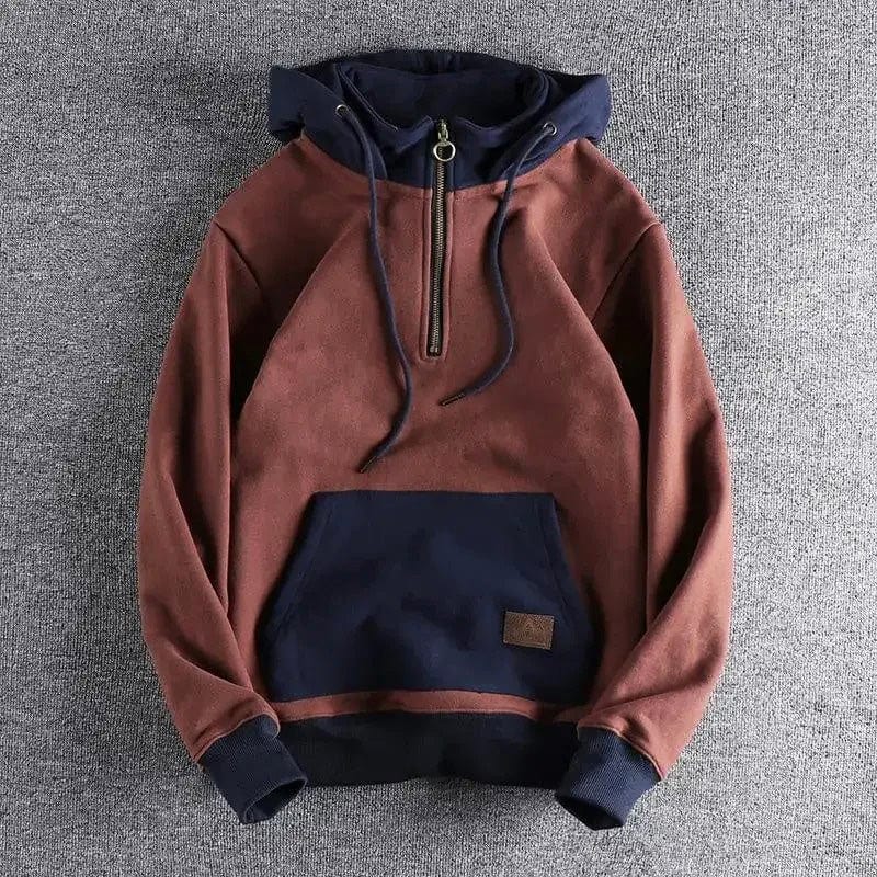 Alexander - Pull À Capuche Bicolore Pour Hommes