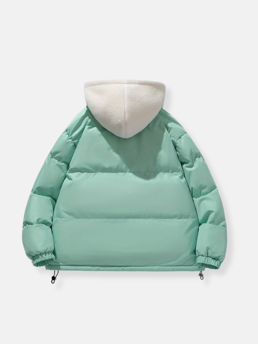 Yuma | Veste d'hiver unisexe doublée de polaire avec capuche