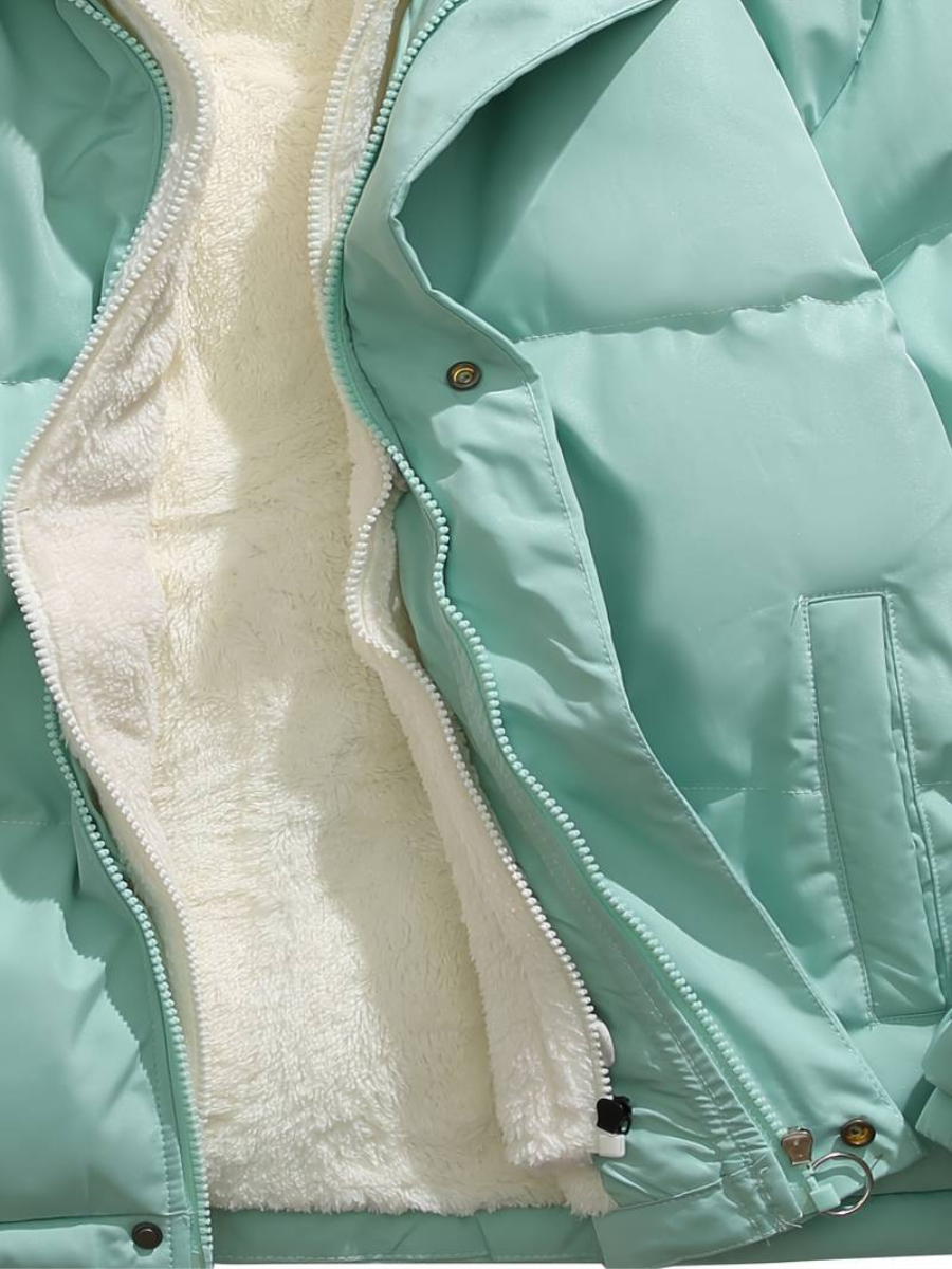 Yuma | Veste d'hiver unisexe doublée de polaire avec capuche