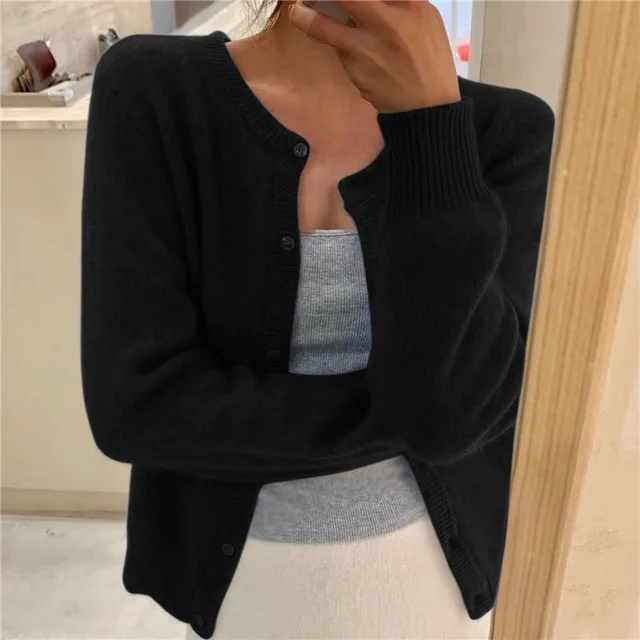 Agnès – Gilet Tricoté Uni Pour Femmes, Parfait Pour Un Usage Quotidien