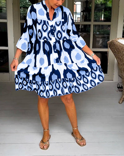 Zafira™ | Robe Imprimée à Manches 3/4