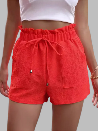 Zoe Short Femme – Short Estival Léger avec Poches Inclinées et Tissu Respirant Confortable