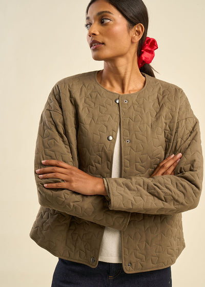 Veste matelassée au motif étoilé