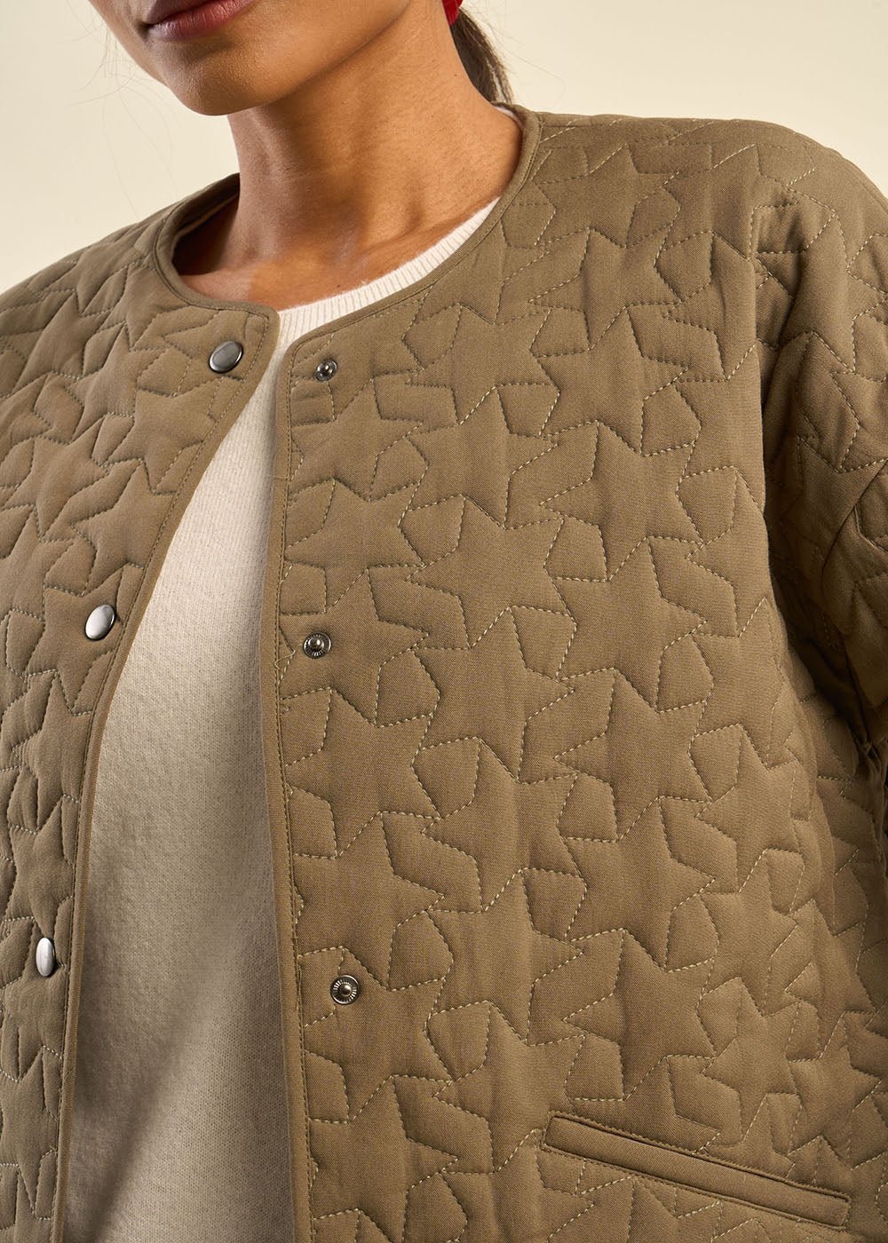 Veste matelassée au motif étoilé