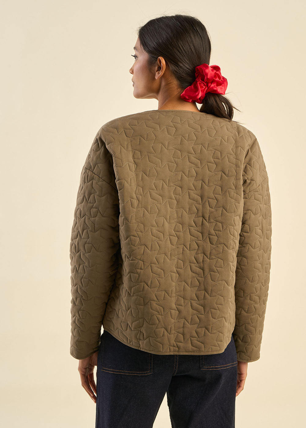 Veste matelassée au motif étoilé
