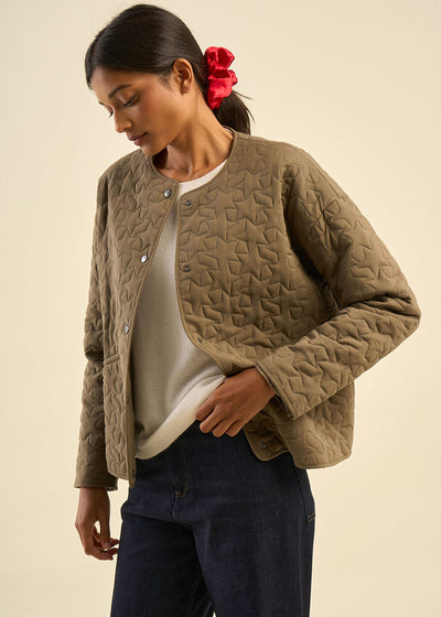 Veste matelassée au motif étoilé