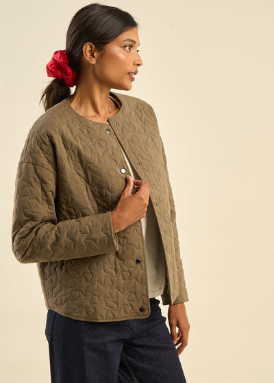 Veste matelassée au motif étoilé