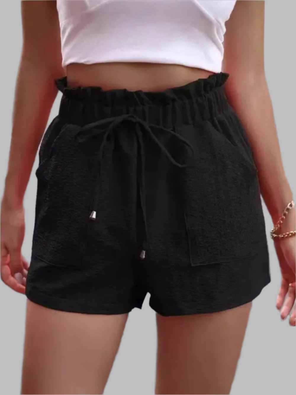 Zoe Short Femme – Short Estival Léger avec Poches Inclinées et Tissu Respirant Confortable