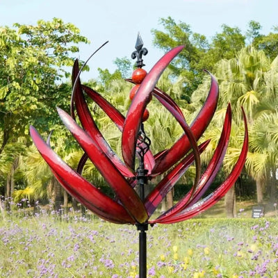 WhisperWind - Moulin à vent décoratif de jardin avec mouvement dynamique et design artistique
