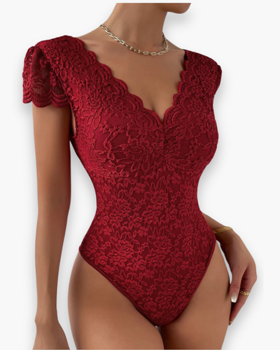 Body Dentelle pour Femme avec Col en V | Chic et Féminin