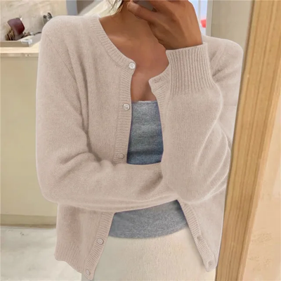 Agnès – Gilet Tricoté Uni Pour Femmes, Parfait Pour Un Usage Quotidien
