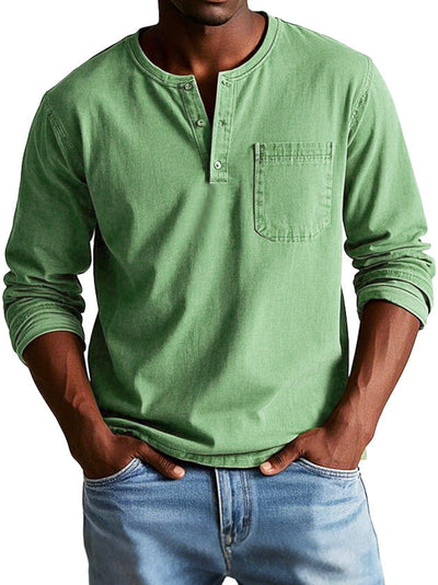Hommes -  Chemise Vintage - Coton - Coupe classique - Style décontracté