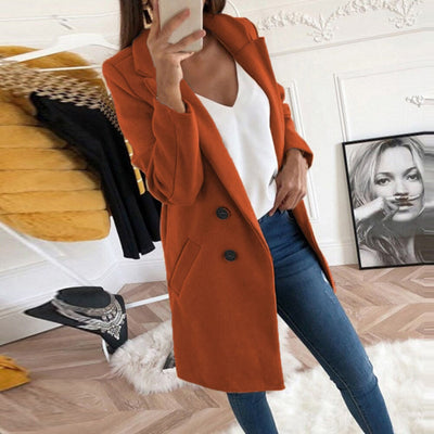Adelphe | Manteau Long Pour Femme | Fermeture Boutonnée