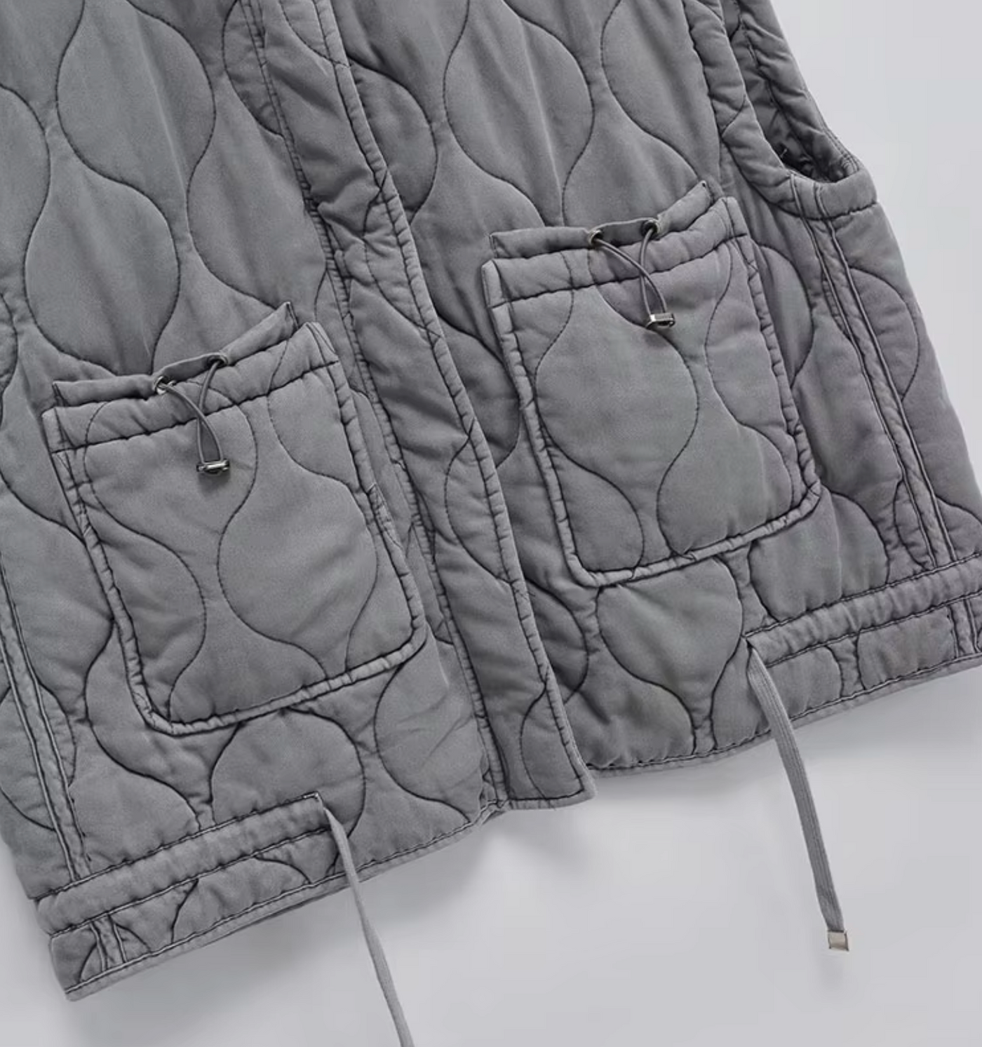 Winowna | Gilet en coton matelassé sans manches avec fermeture éclair - Femme