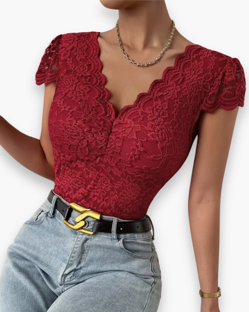Body Dentelle pour Femme avec Col en V | Chic et Féminin