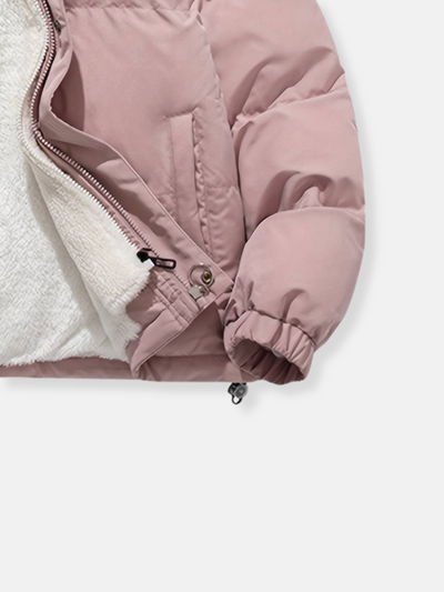 Yuma | Veste d'hiver unisexe doublée de polaire avec capuche