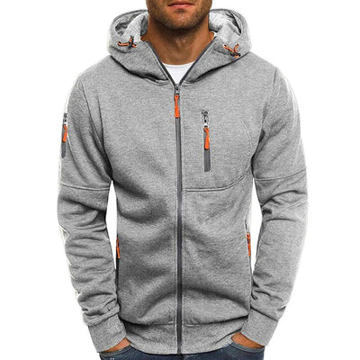 Aimon | Sweat à Capuche Zippé pour Hommes avec Texture Douce en Velours