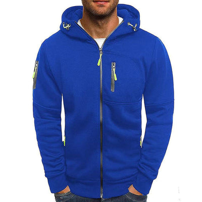 Aimon | Sweat à Capuche Zippé pour Hommes avec Texture Douce en Velours