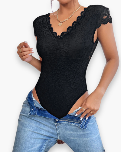 Body Dentelle pour Femme avec Col en V | Chic et Féminin