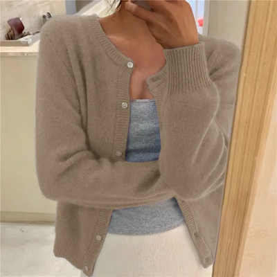 Agnès – Gilet Tricoté Uni Pour Femmes, Parfait Pour Un Usage Quotidien