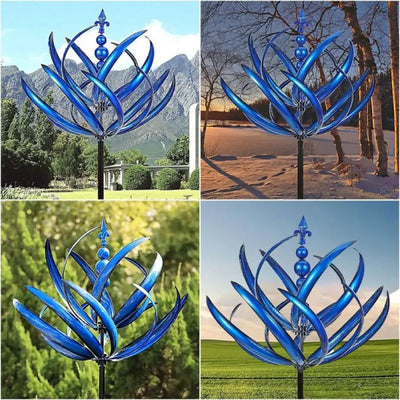 WhisperWind - Moulin à vent décoratif de jardin avec mouvement dynamique et design artistique