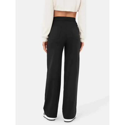 Alaina | Femme Pantalon Taille Haute | Extensibilité et Style Décontracté