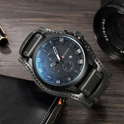 Alden - Montre chronographe avec affichage multifonction et style audacieux