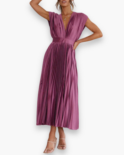 Robe croisée sans manches pour femme | Chic et agréable
