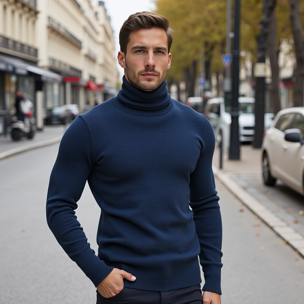 YONI | Pull col roulé élégant