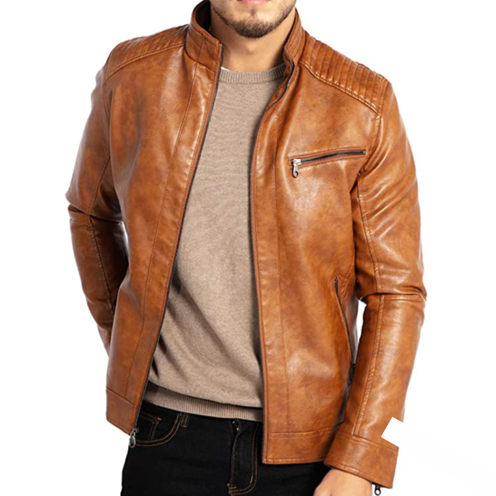 Zane | Veste en Cuir Élégante pour Hommes