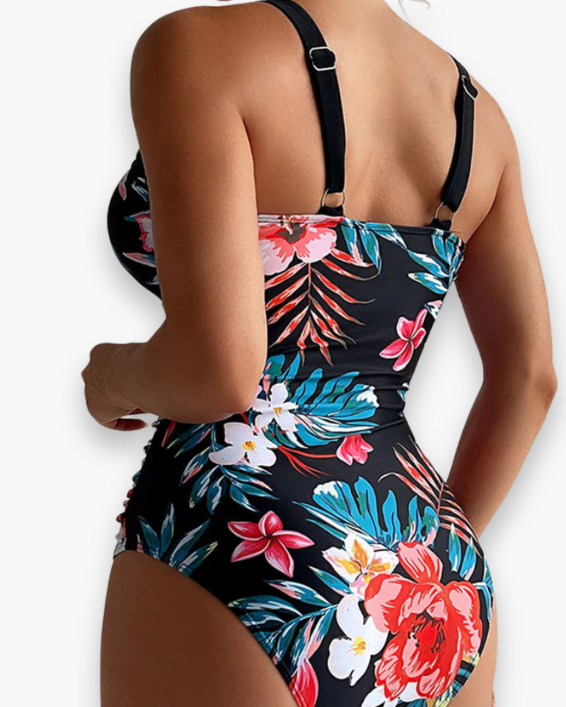 Maillot une pièce fleuri femme | Élégant et coloré