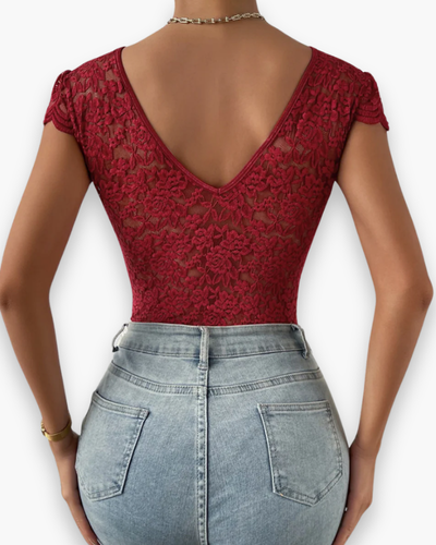 Body Dentelle pour Femme avec Col en V | Chic et Féminin