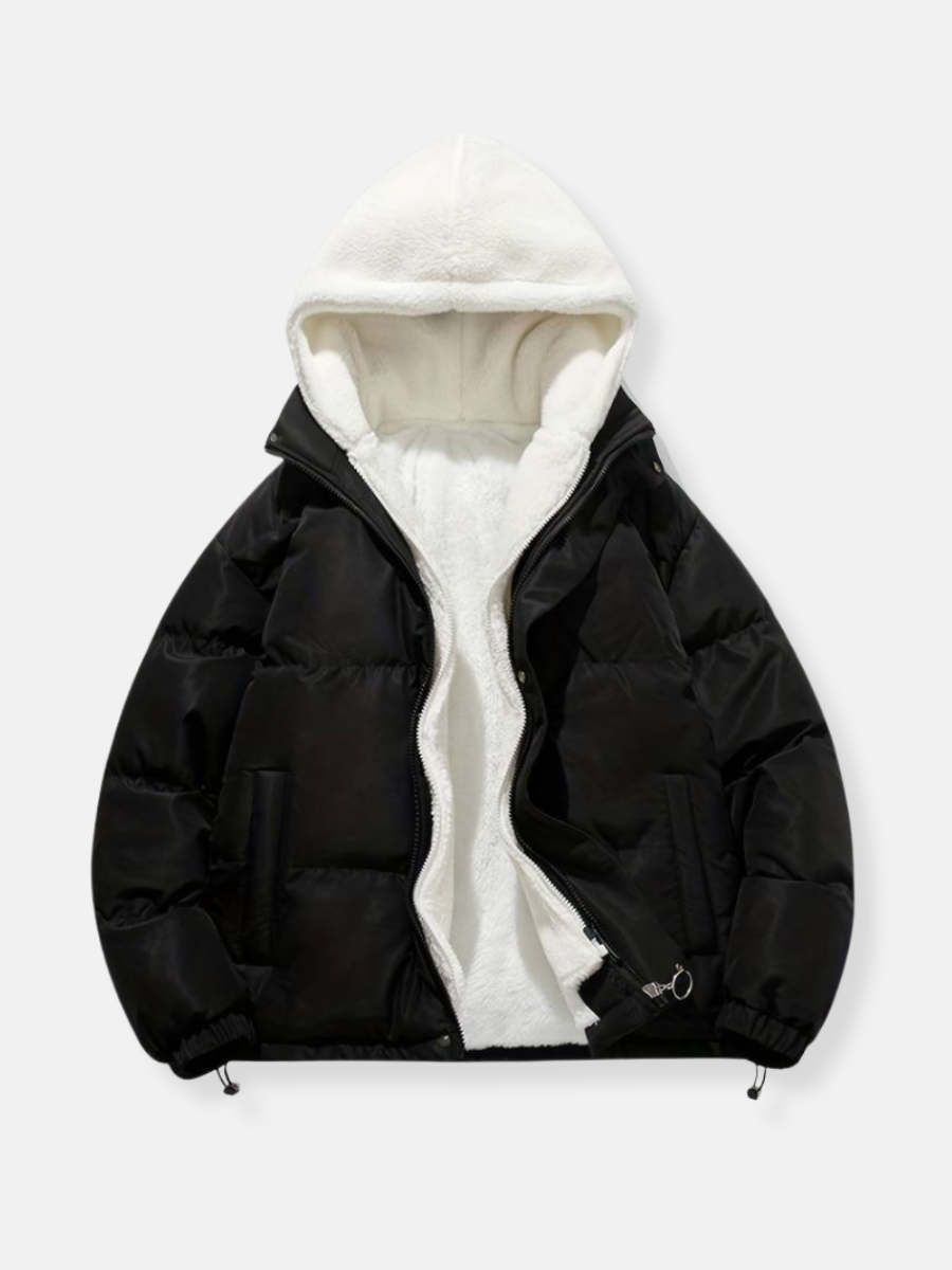 Yuma | Veste d'hiver unisexe doublée de polaire avec capuche