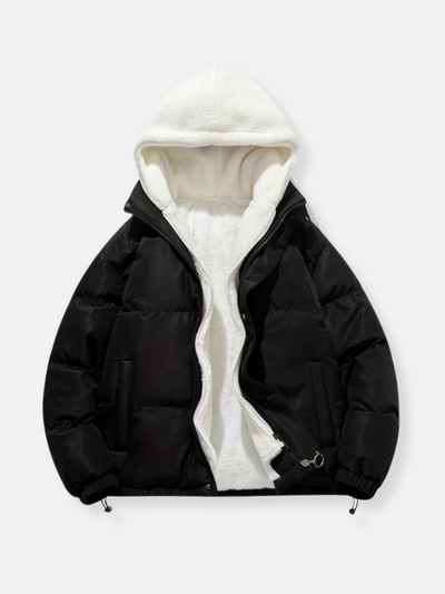Yuma | Veste d'hiver unisexe doublée de polaire avec capuche
