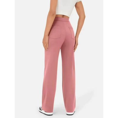 Alaina | Femme Pantalon Taille Haute | Extensibilité et Style Décontracté