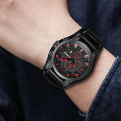 Alden - Montre chronographe avec affichage multifonction et style audacieux